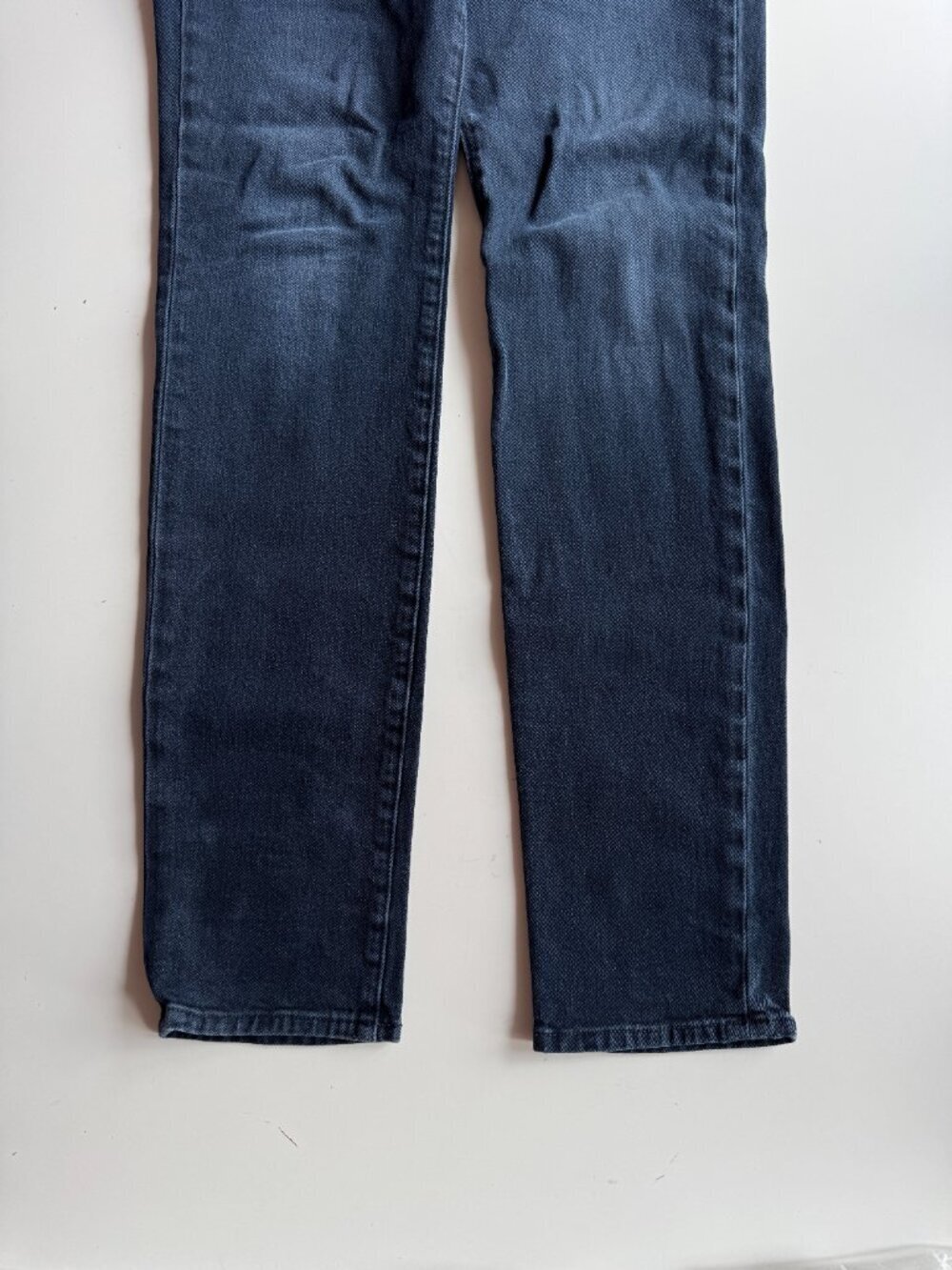 FRAME L'Homme Skinny Cobalt Dark Rinse Mid Rise Stretch Slim Leg Jeans, Size 30 - Picture 8 of 13